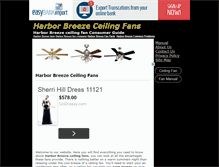 Tablet Screenshot of harborbreezeceilingfans.org
